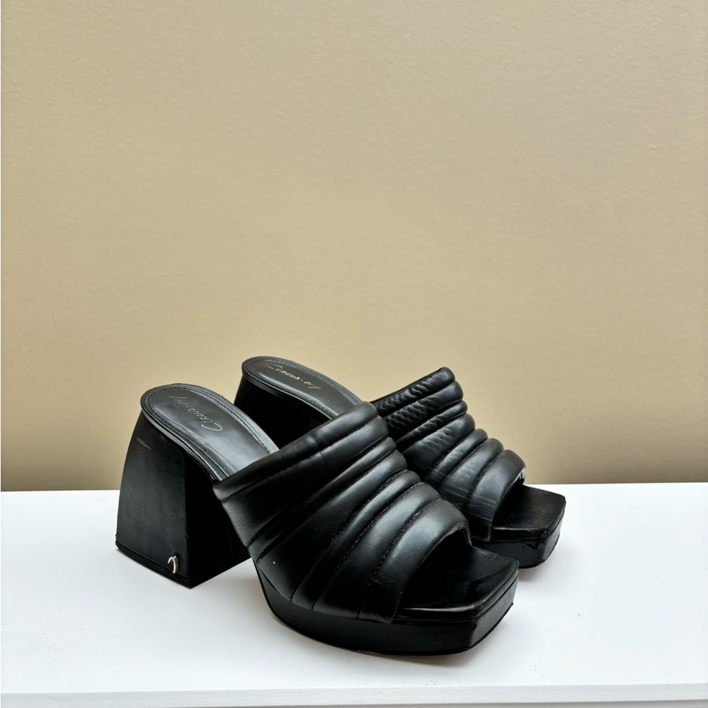 Chunky Black Sam Edelman Heel